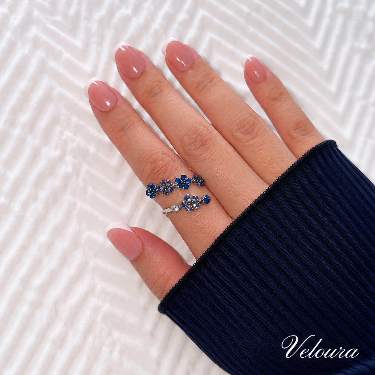 MOONLIT PEACH BLOSSOM RING