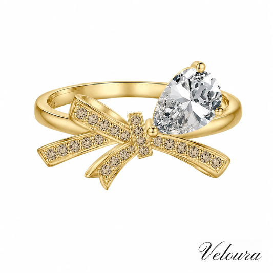 RIBBON HEART RING