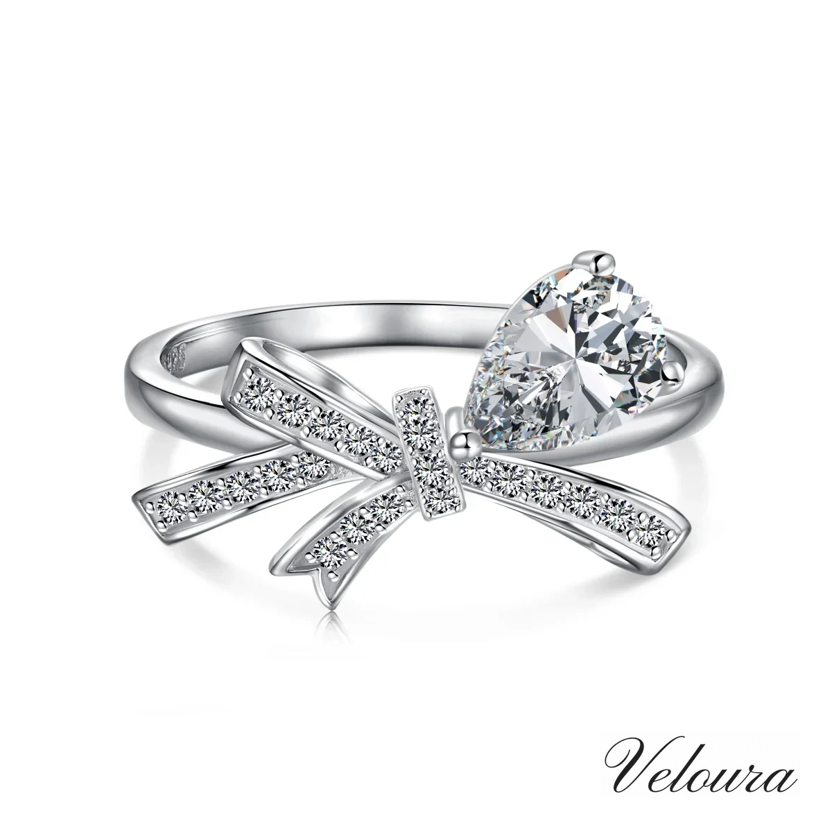 RIBBON HEART RING