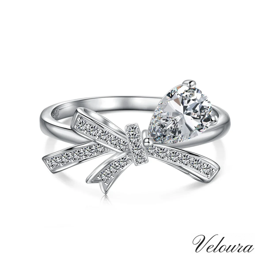 RIBBON HEART RING